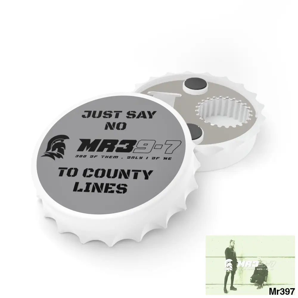 MR39-7 Edition Just Say No To County Lines Bottle Opener One size / White Accessories