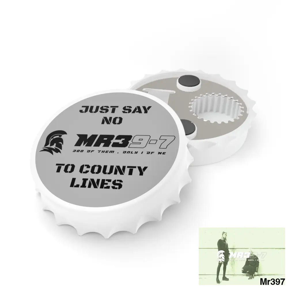MR39-7 Edition Just Say No To County Lines Bottle Opener One size / White Accessories