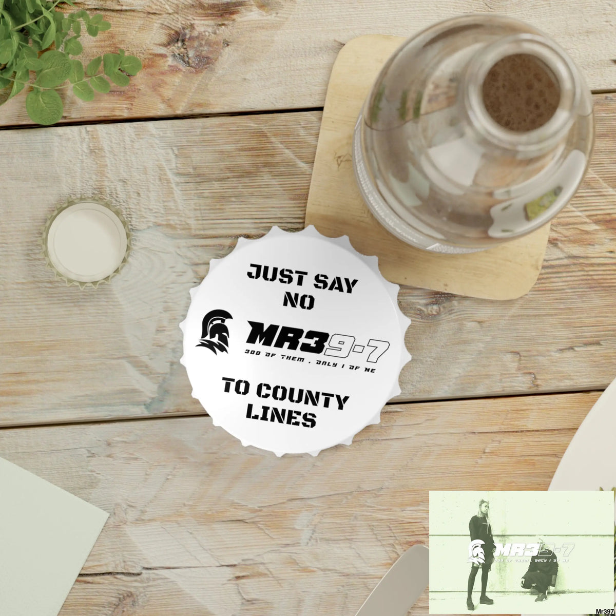 MR39-7 Edition Just Say No To County Lines Bottle Opener One size / White Accessories