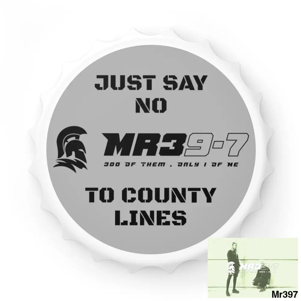 MR39-7 Edition Just Say No To County Lines Bottle Opener One size / White Accessories