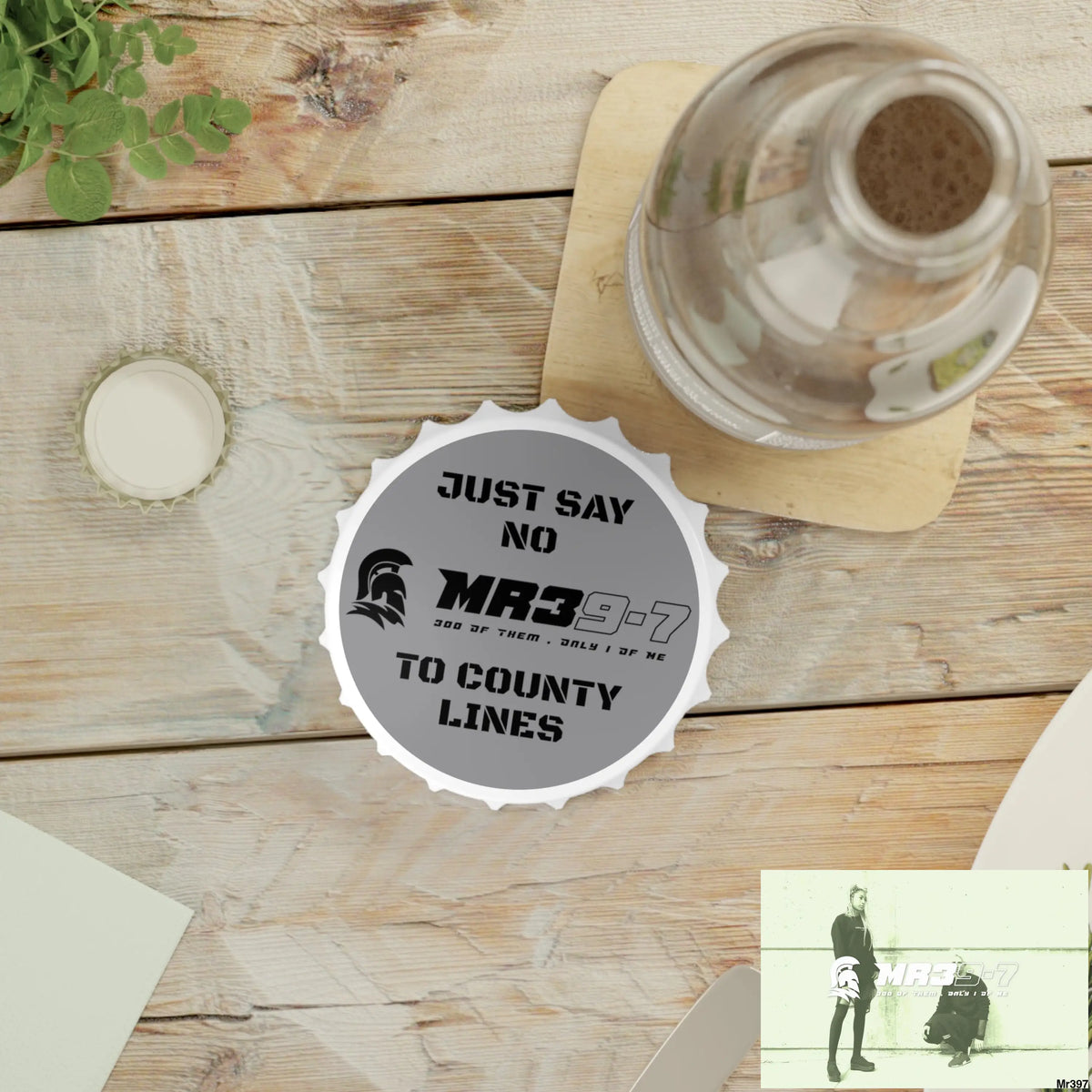 MR39-7 Edition Just Say No To County Lines Bottle Opener One size / White Accessories