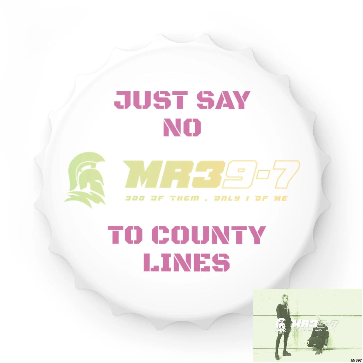 MR39-7 Edition Just Say No To County Lines Bottle Opener One size / White Accessories