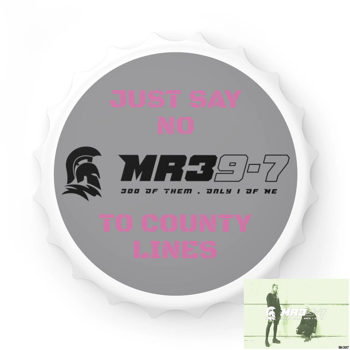 MR39-7 Edition Just Say No To County Lines Bottle Opener One size / White Accessories