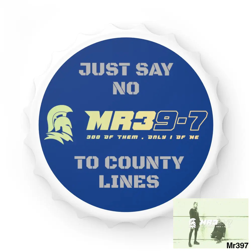 MR39-7 Edition Just Say No To County Lines Bottle Opener One size / White Accessories