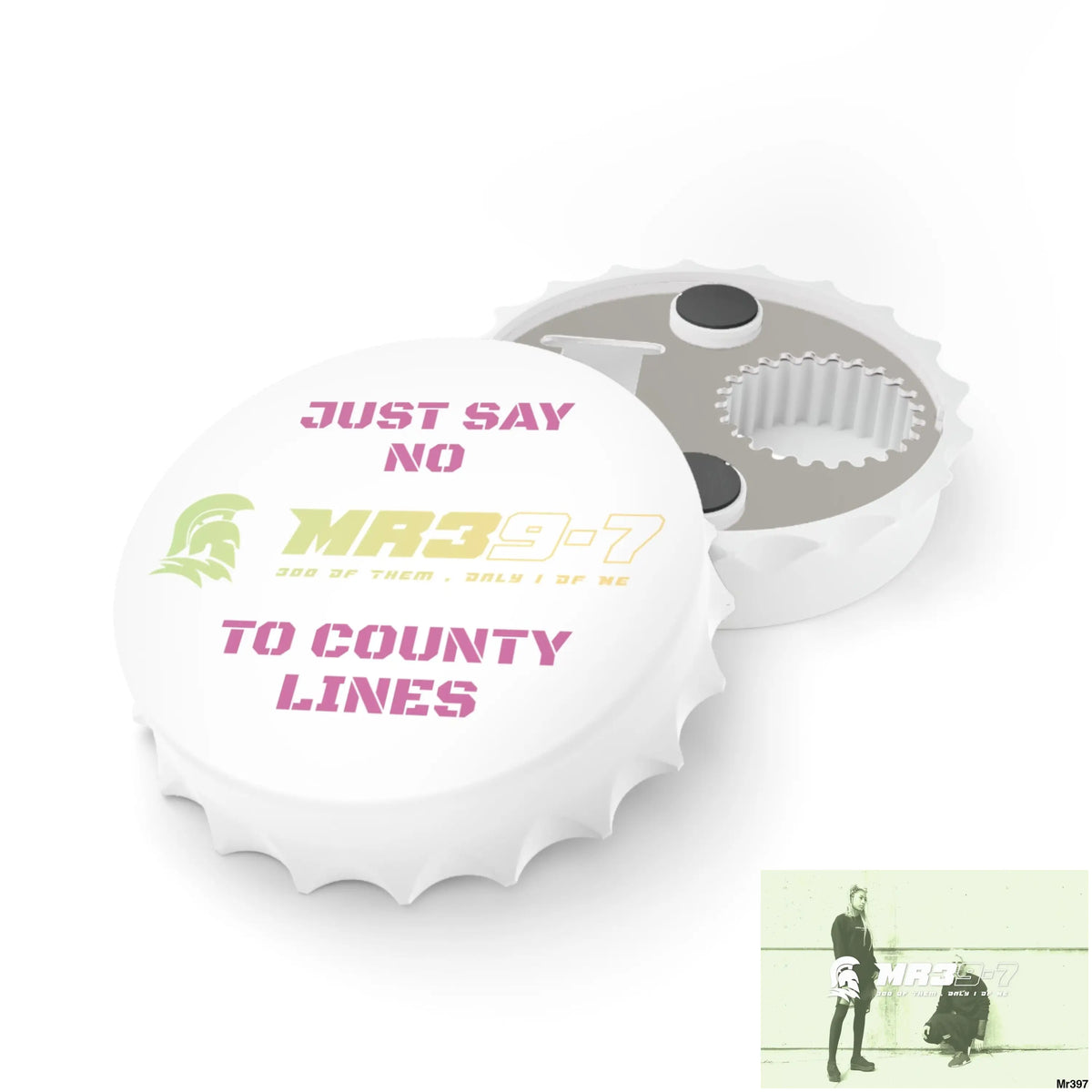 MR39-7 Edition Just Say No To County Lines Bottle Opener One size / White Accessories