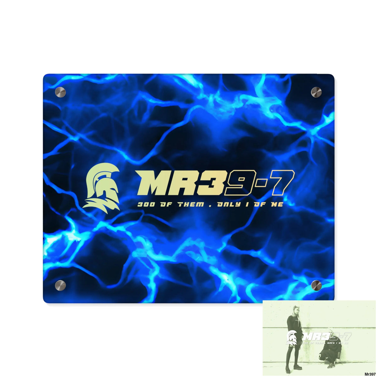 MR39-7 Electric Blue Acrylic Wall Art Panels 14″ x 11″ (Horizontal) / 0.25’’ Home Decor