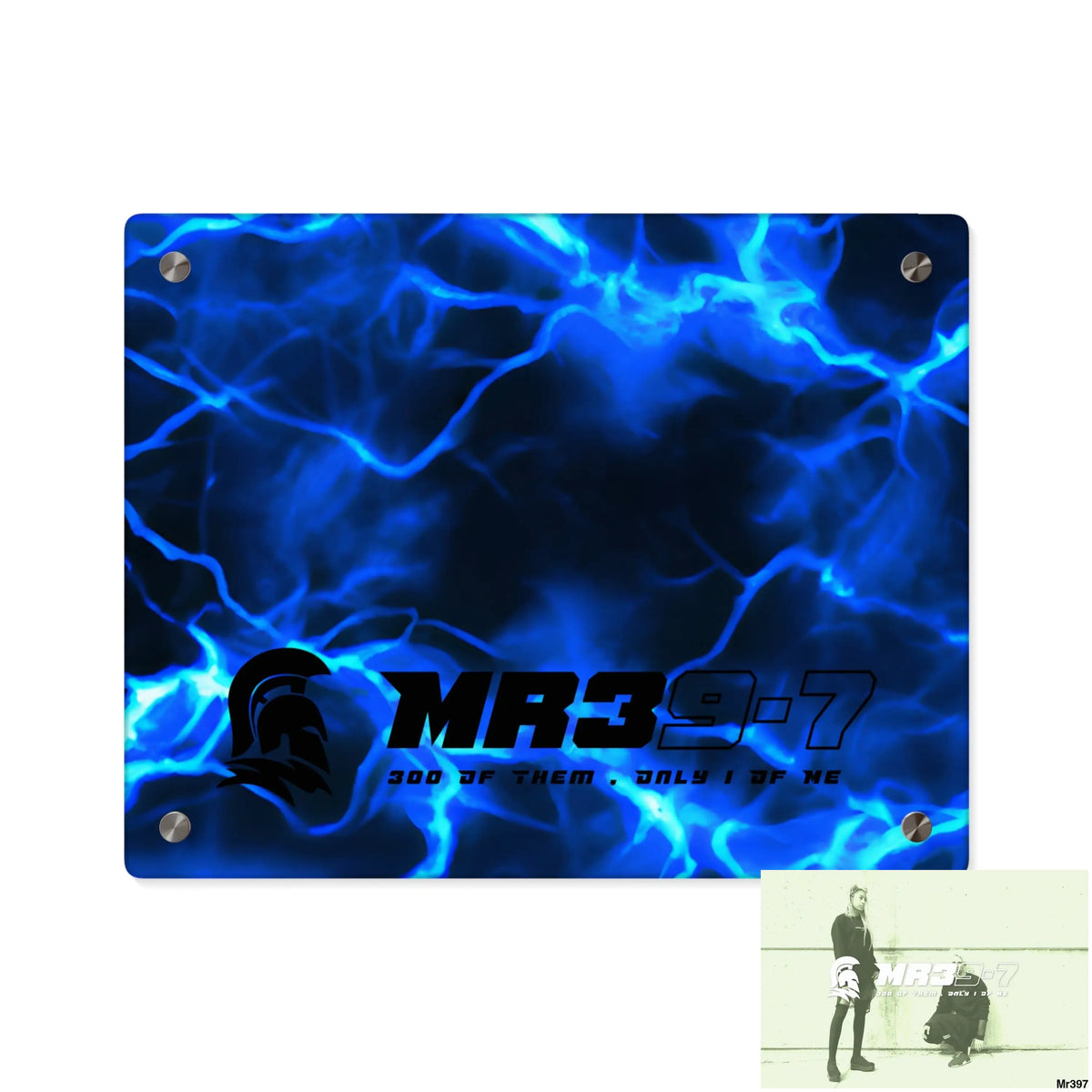 MR39-7 Electric Blue Acrylic Wall Art Panels 14″ x 11″ (Horizontal) / 0.25’’ Home Decor