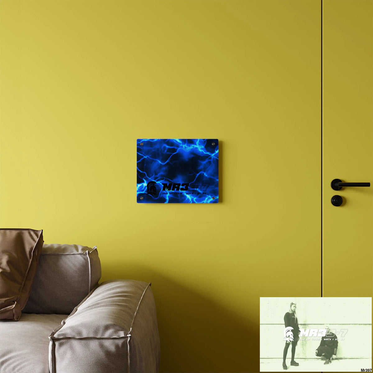 MR39-7 Electric Blue Acrylic Wall Art Panels Home Decor