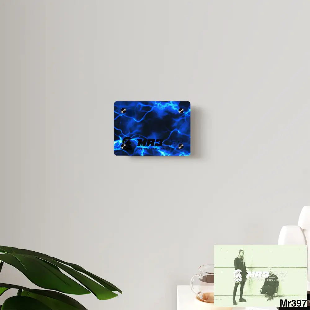 MR39-7 Electric Blue Acrylic Wall Art Panels Home Decor