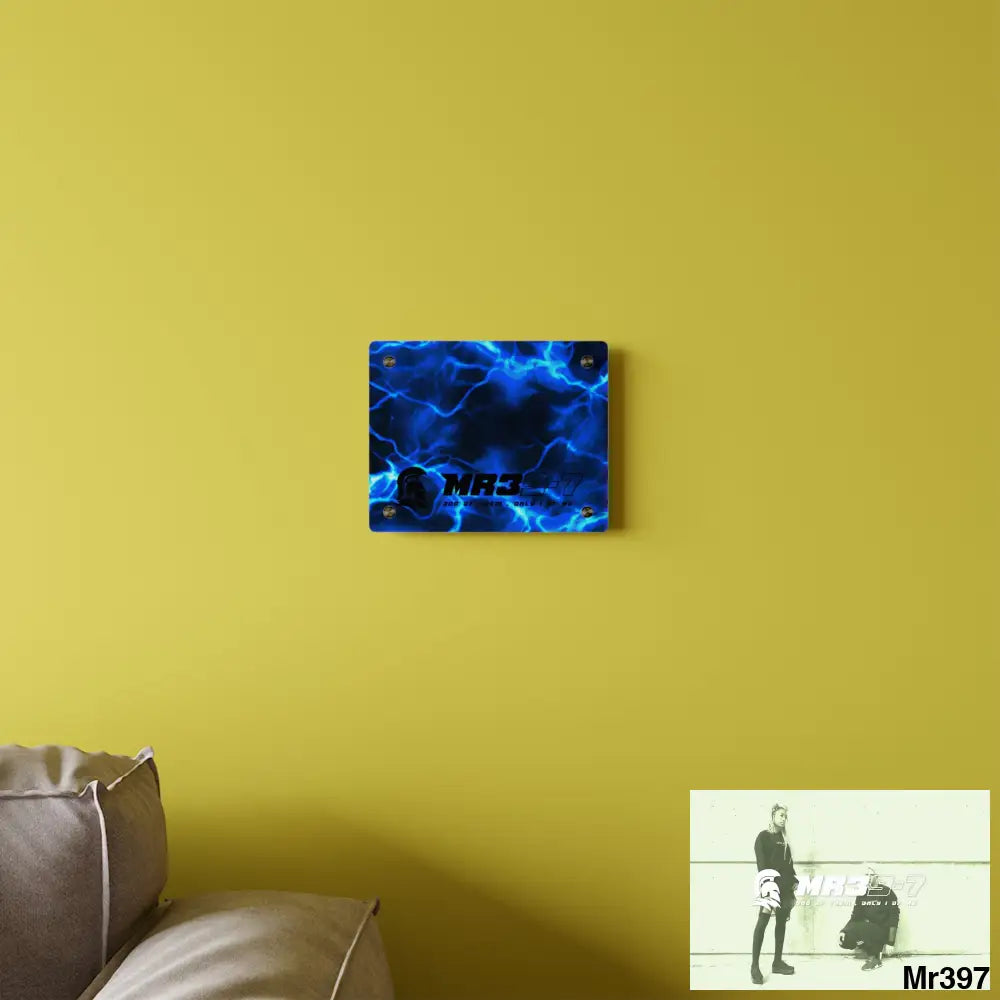 MR39-7 Electric Blue Acrylic Wall Art Panels Home Decor