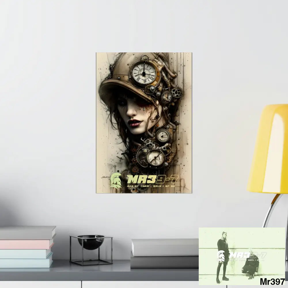 MR39-7 Gothic Animal Super Resolution Graphic Matte Vertical Posters 13’’ x 19’’ / Matte Poster