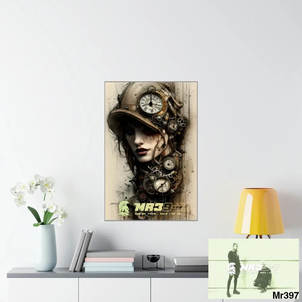 MR39-7 Gothic Animal Super Resolution Graphic Matte Vertical Posters 24″ x 36″ / Matte Poster