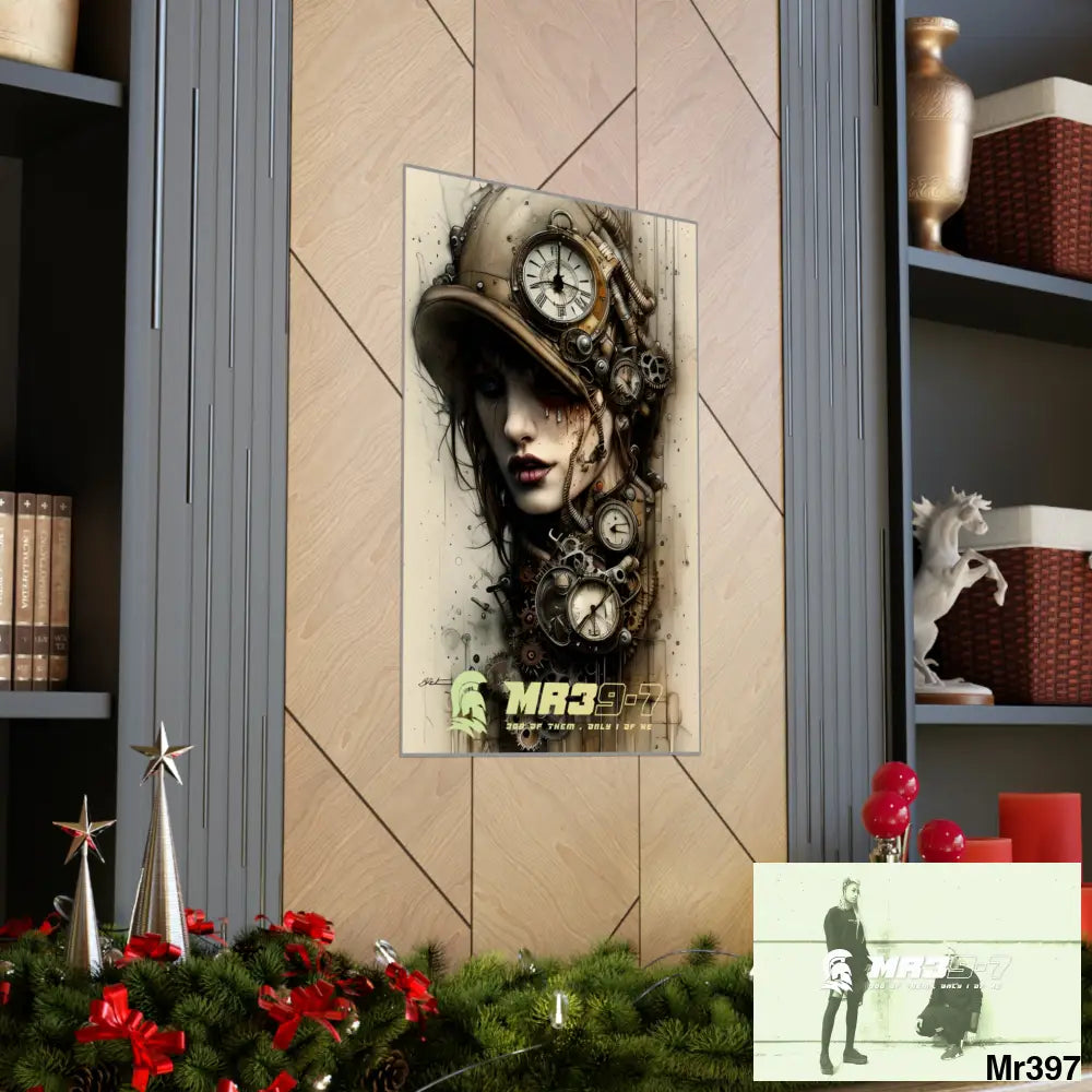 MR39-7 Gothic Animal Super Resolution Graphic Matte Vertical Posters Poster