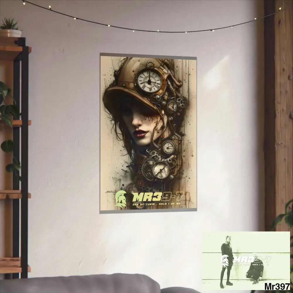 MR39-7 Gothic Animal Super Resolution Graphic Matte Vertical Posters Poster