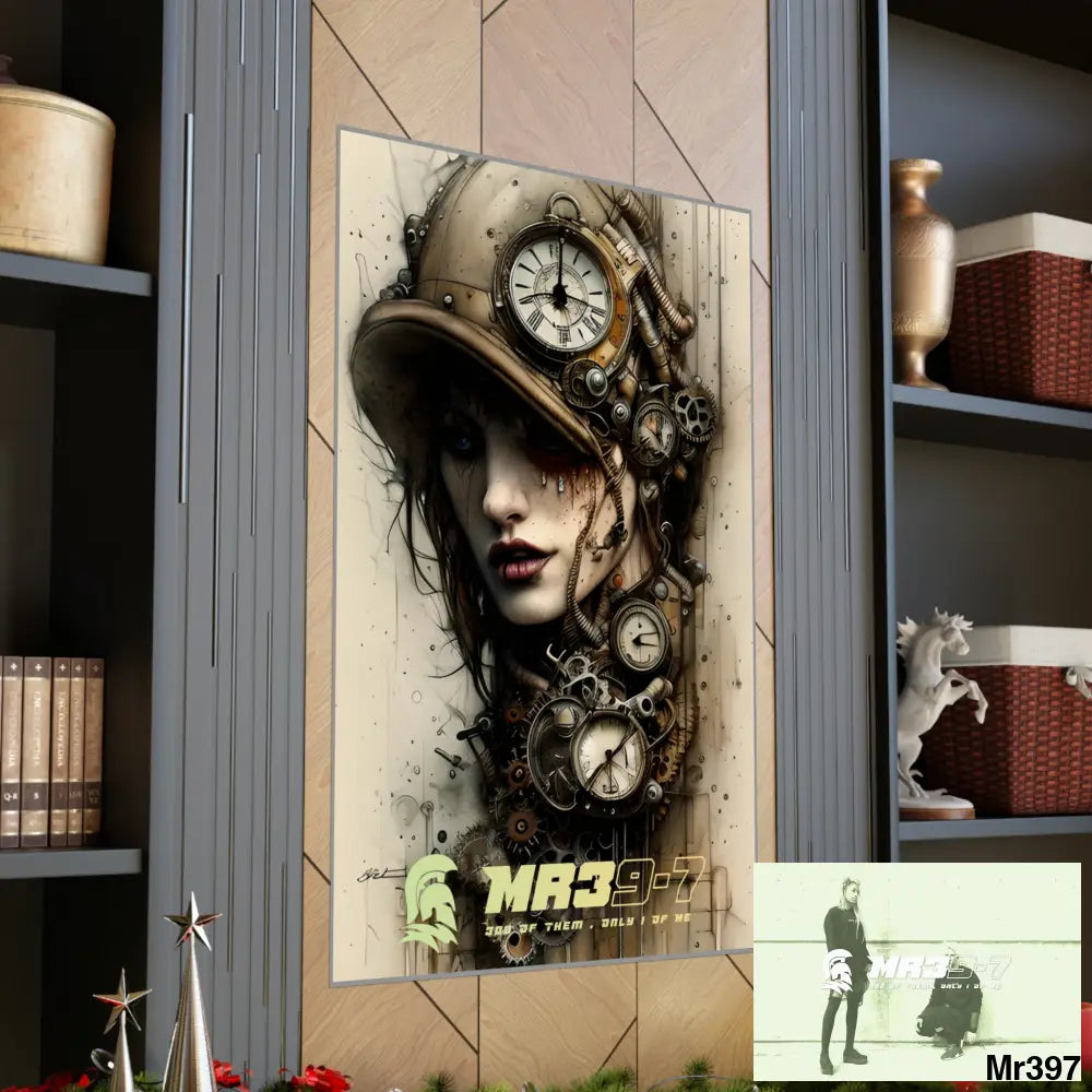 MR39-7 Gothic Animal Super Resolution Graphic Matte Vertical Posters Poster