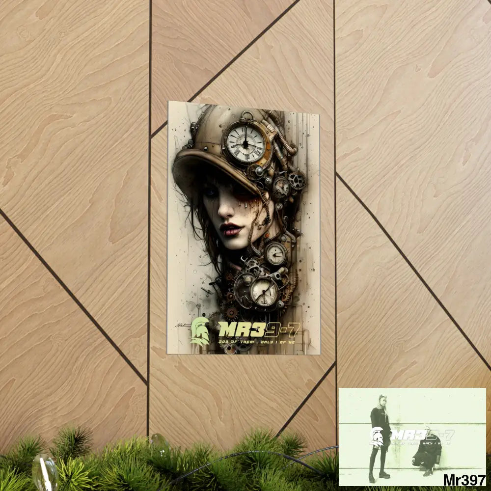 MR39-7 Gothic Animal Super Resolution Graphic Matte Vertical Posters Poster