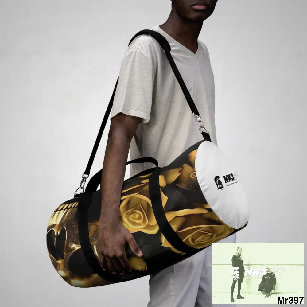 MR39-7 Gothic Skulls & Roses Duffel Bag Bags