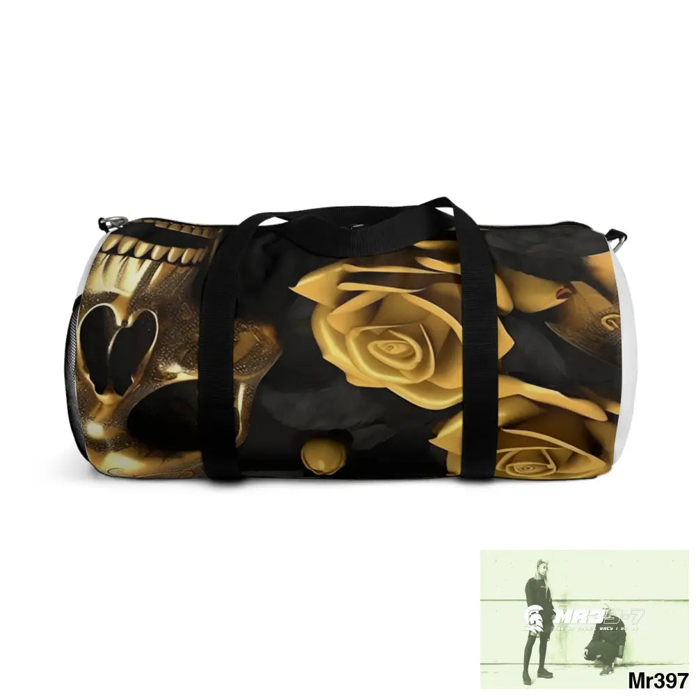MR39-7 Gothic Skulls & Roses Duffel Bag Bags