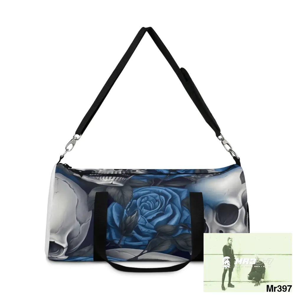 MR39-7 Gothic Skulls & roses Duffel Bag Bags