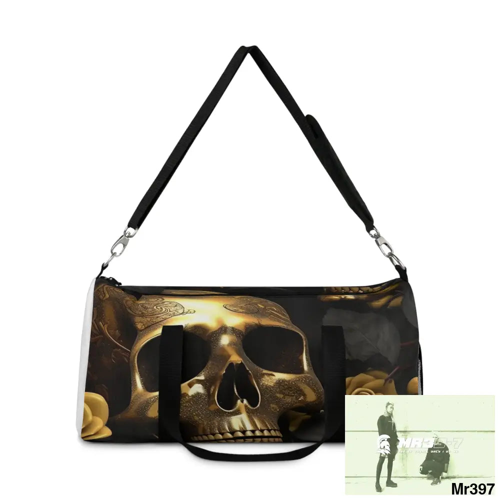 MR39-7 Gothic Skulls & Roses Duffel Bag Bags