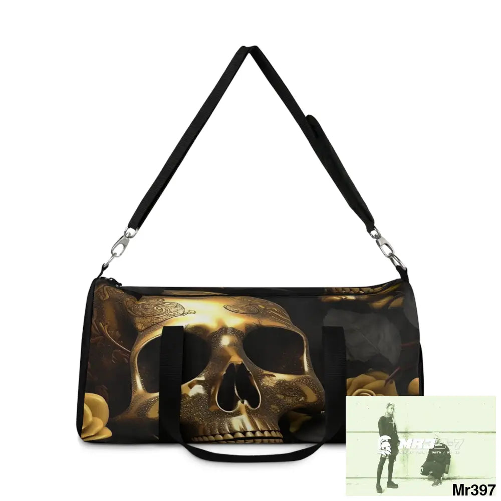 MR39-7 Gothic Skulls & Roses Duffel Bag Bags