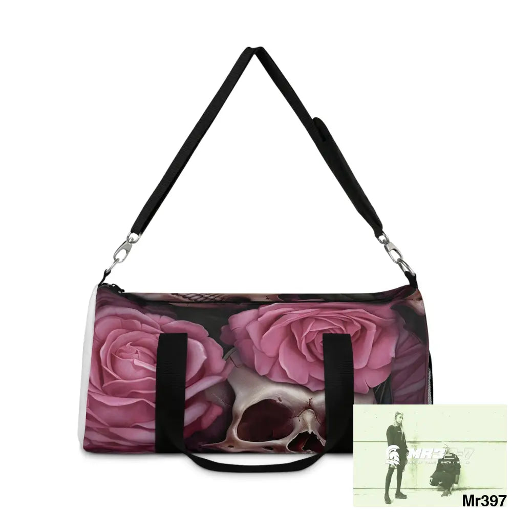 MR39-7 Gothic Skulls & Roses Duffel Bag Bags