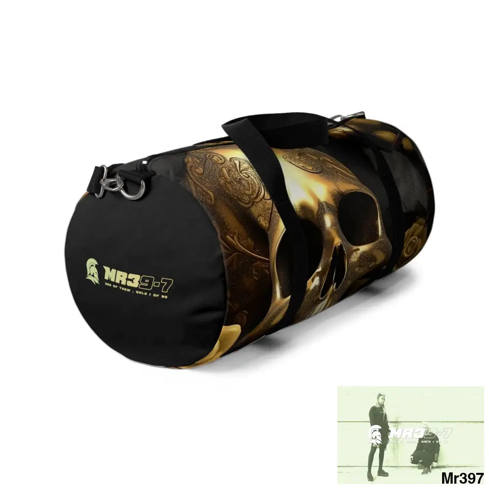 MR39-7 Gothic Skulls & Roses Duffel Bag Bags
