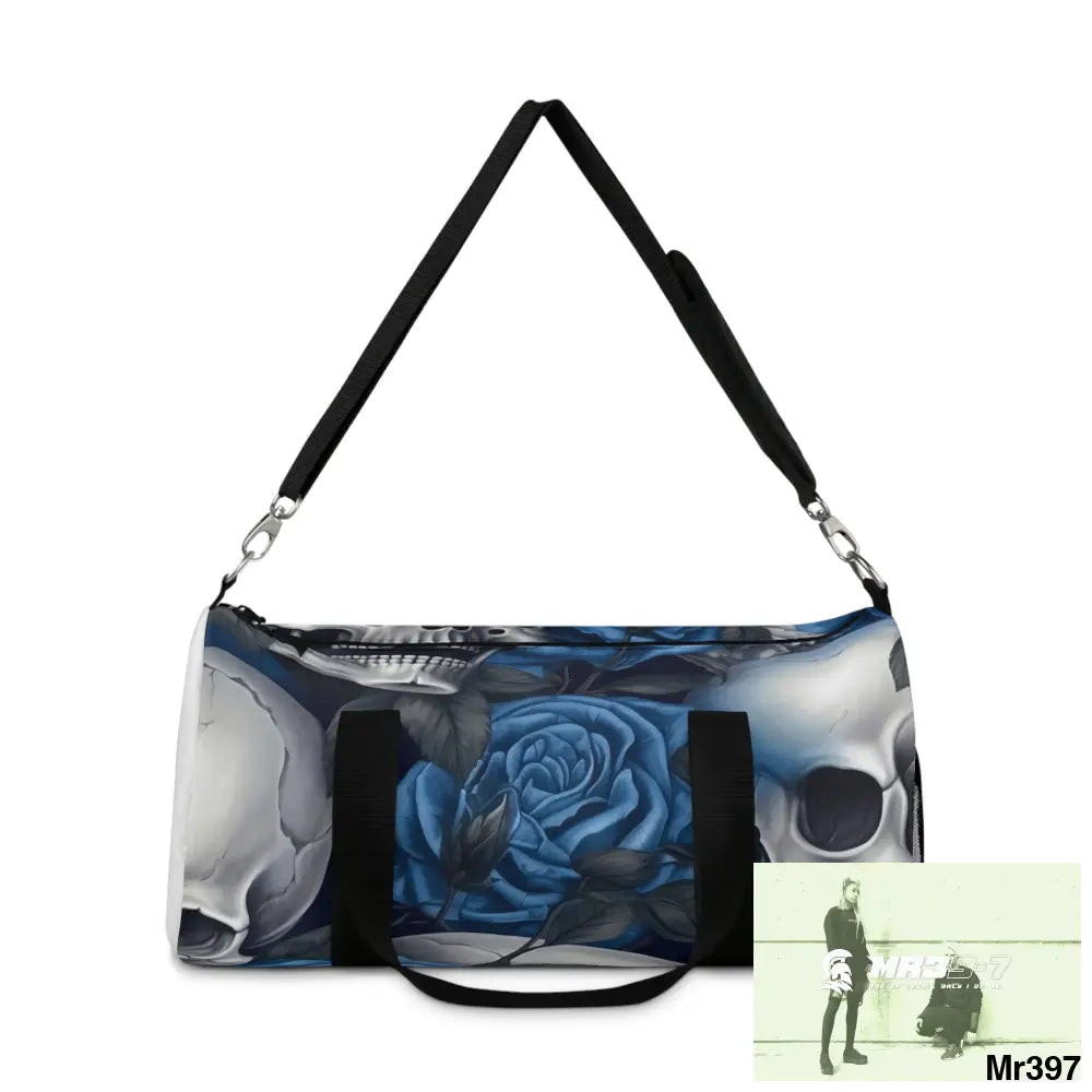MR39-7 Gothic Skulls & roses Duffel Bag Bags
