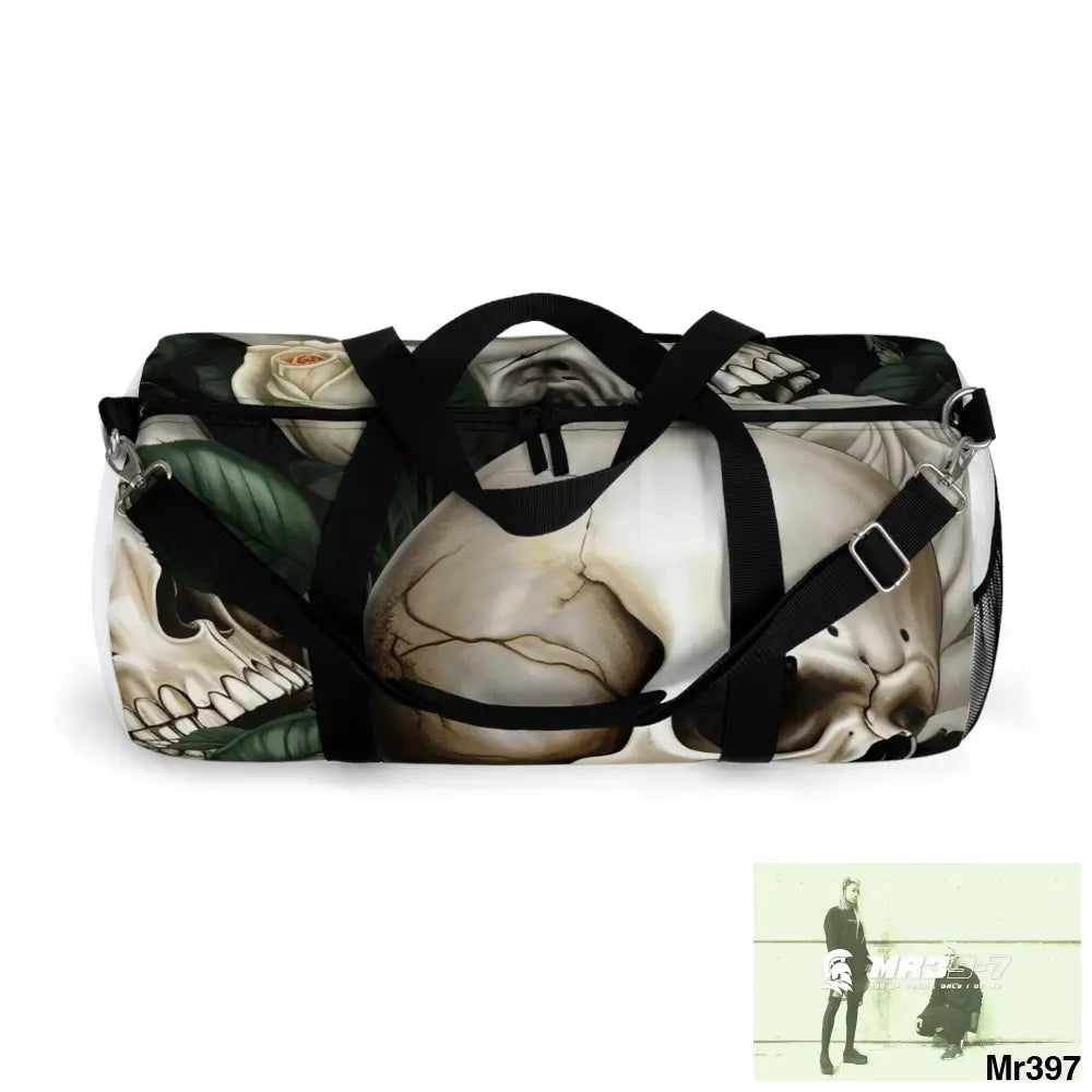 MR39-7 Gothic Skulls & Roses Duffel Bag Bags