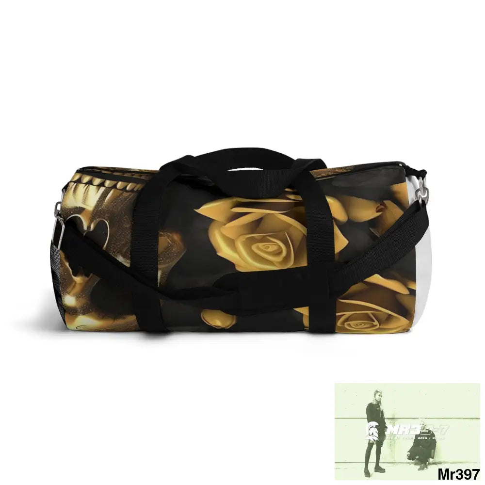 MR39-7 Gothic Skulls & Roses Duffel Bag Bags