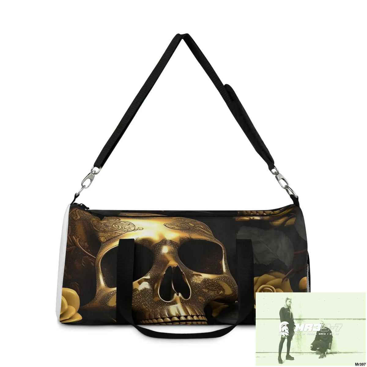 MR39-7 Gothic Skulls & Roses Duffel Bag Bags