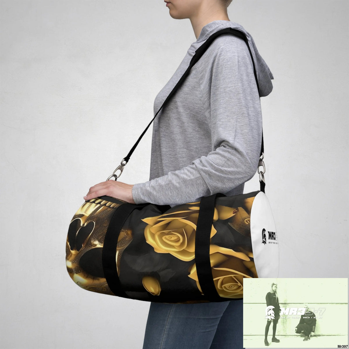 MR39-7 Gothic Skulls & Roses Duffel Bag Bags