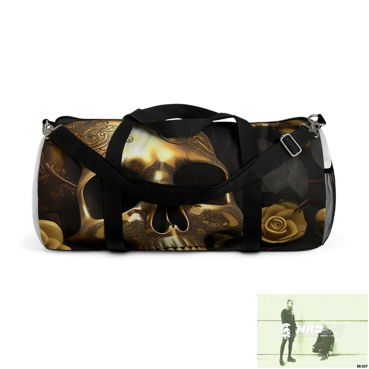 MR39-7 Gothic Skulls & Roses Duffel Bag Large Bags