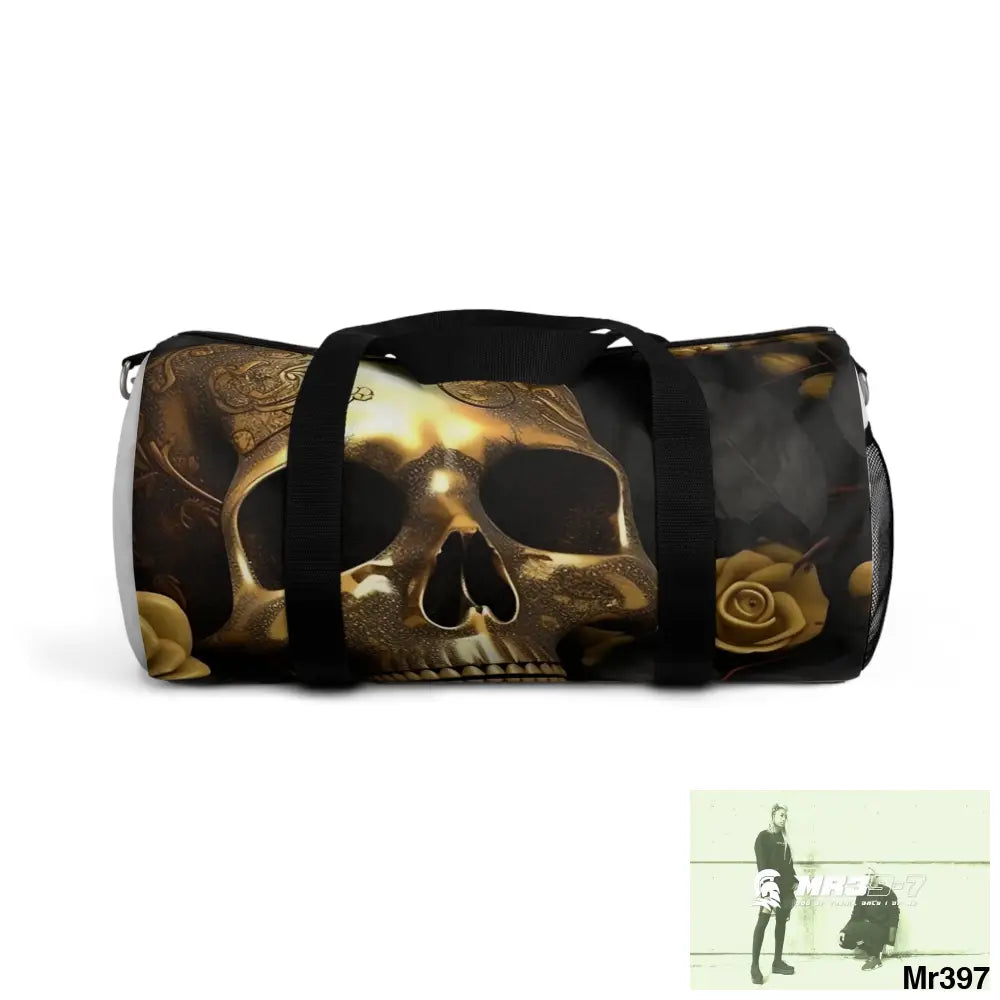 MR39-7 Gothic Skulls & Roses Duffel Bag Small Bags