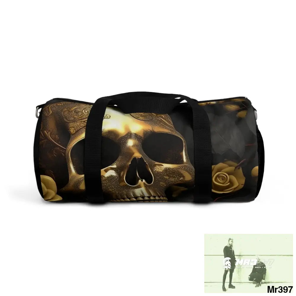 MR39-7 Gothic Skulls & Roses Duffel Bag Small Bags