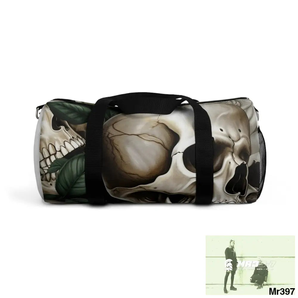MR39-7 Gothic Skulls & Roses Duffel Bag Small Bags