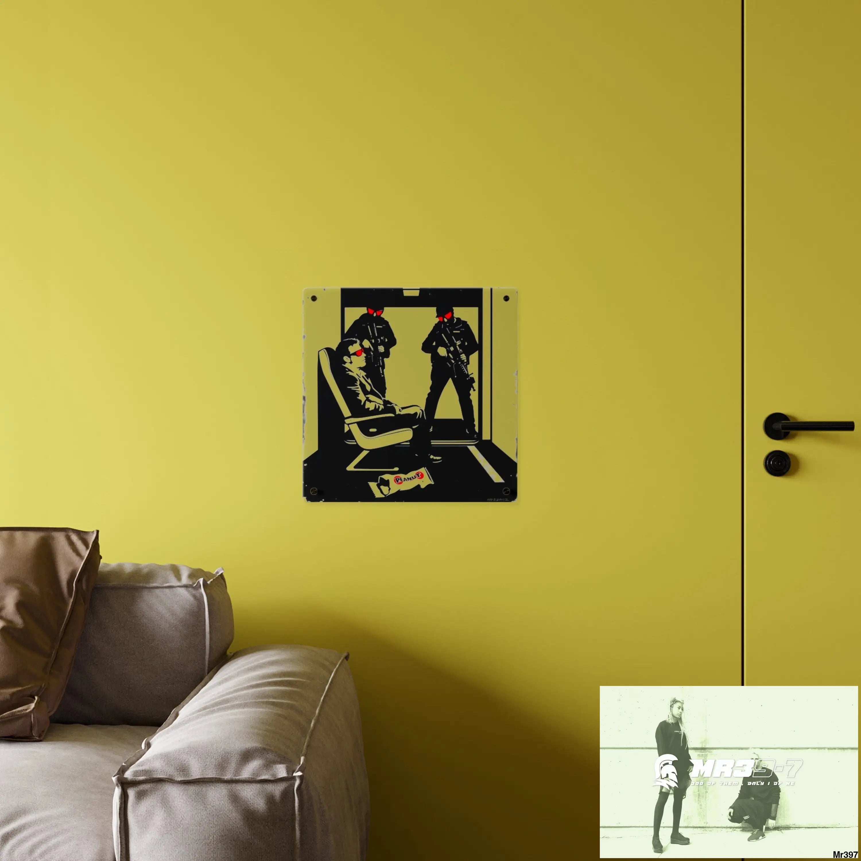MR39-7 — Heathrow Intercept After the Third SAS Link (Banksy-Style Narrative Acrylic) Limited Edition 14 Acrylic Wall