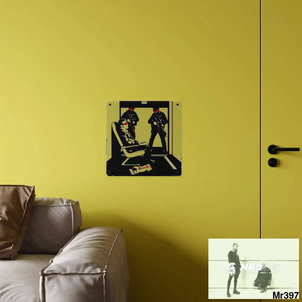 MR39-7 — Heathrow Intercept After the Third SAS Link (Banksy-Style Narrative Acrylic) Limited Edition 14 Acrylic Wall