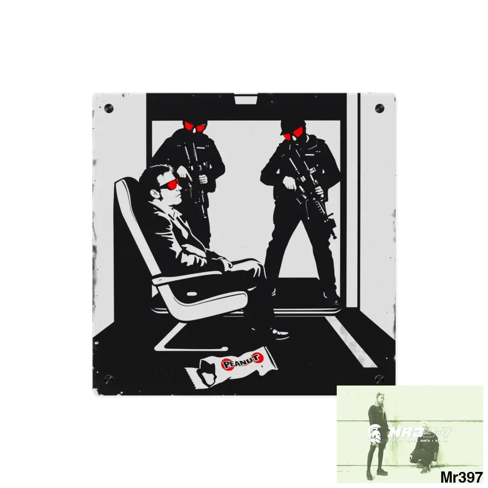 MR39-7 — Heathrow Intercept After the Third SAS Link (Banksy-Style Narrative Acrylic) Limited Edition 14 Acrylic Wall