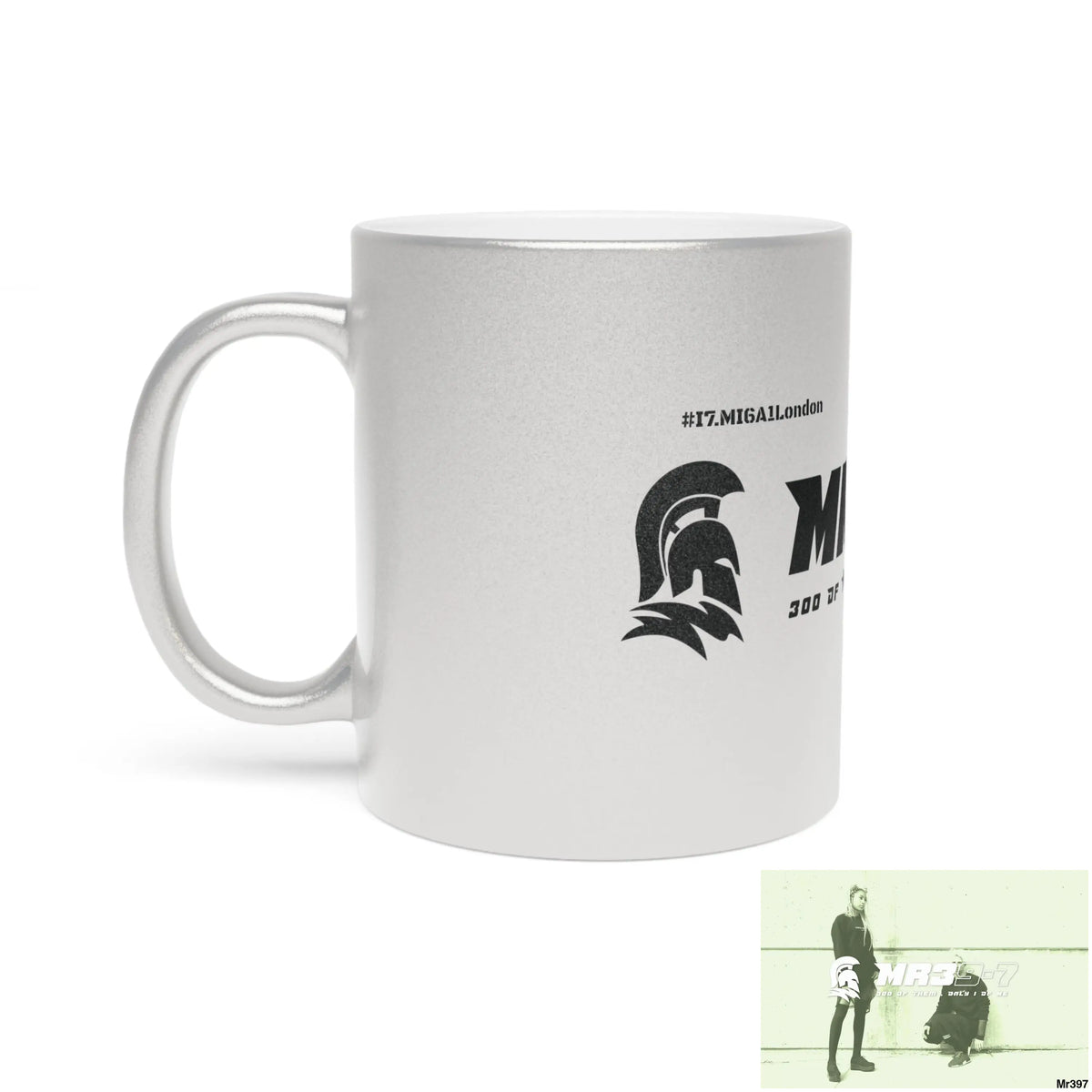 MR39-7 #I7.MI6A1London Edition Metallic Mug (Silver\Gold) Mug