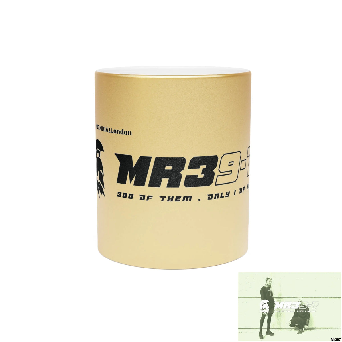 MR39-7 #I7.MI6A1London Edition Metallic Mug (Silver\Gold) 11oz / Gold Mug