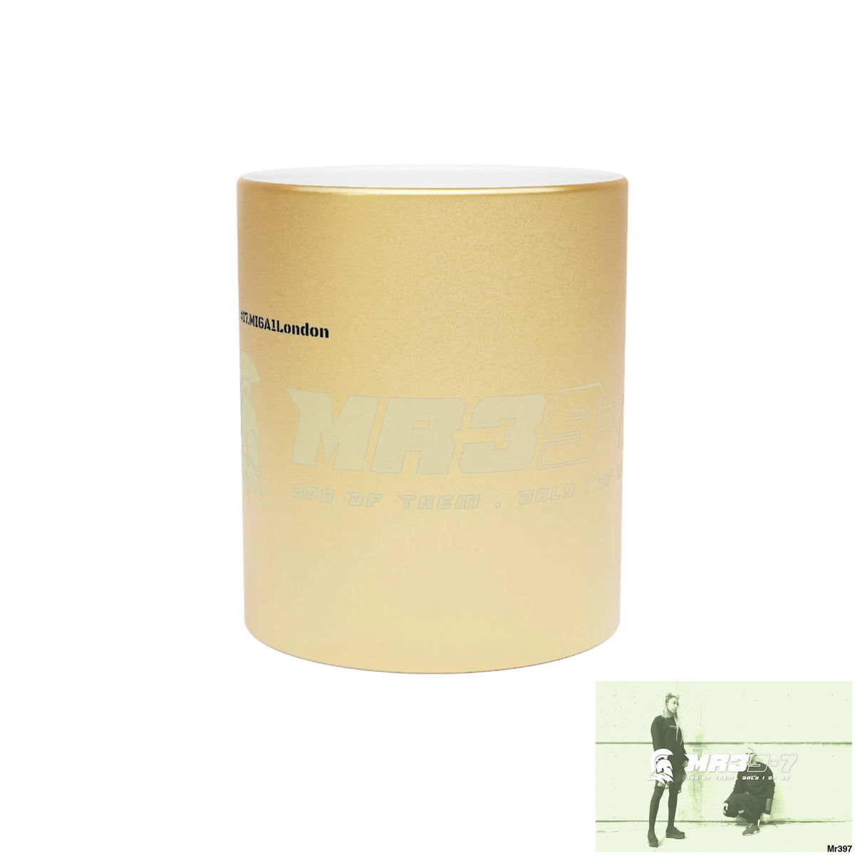 MR39-7 #I7.MI6A1London Edition Metallic Mug (Silver\Gold) 11oz / Gold Mug