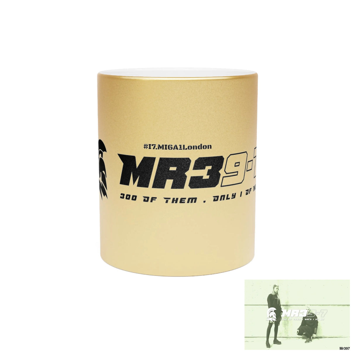 MR39-7 #I7.MI6A1London Edition Metallic Mug (Silver\Gold) 11oz / Gold Mug