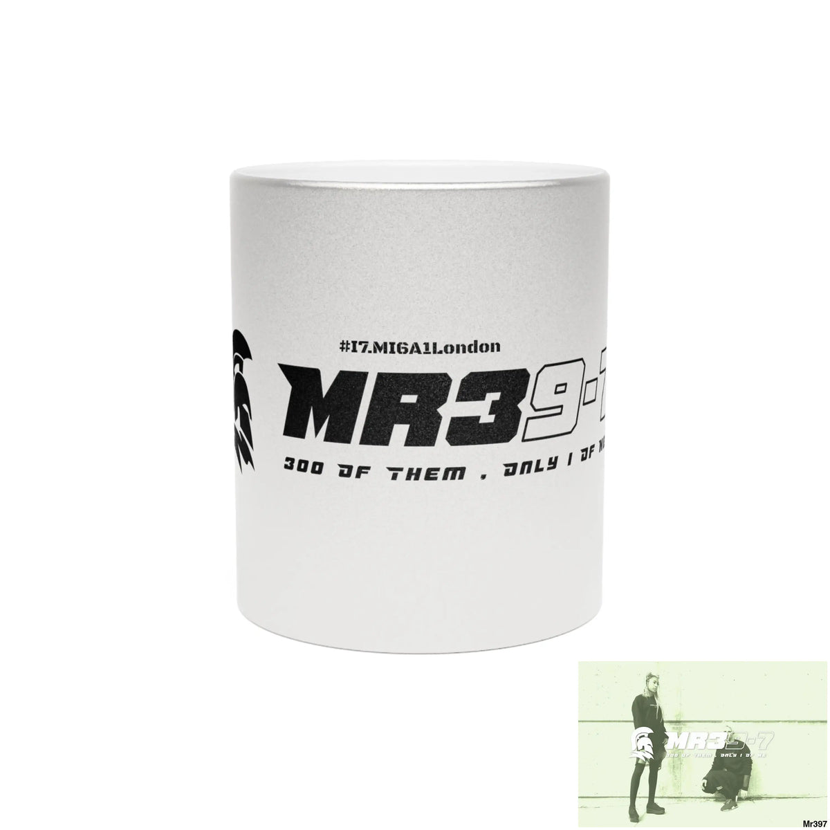 MR39-7 #I7.MI6A1London Edition Metallic Mug (Silver\Gold) 11oz / Silver Mug