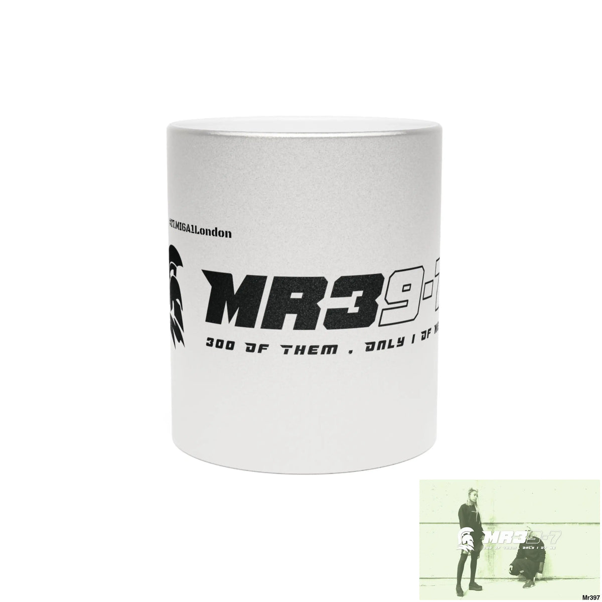 MR39-7 #I7.MI6A1London Edition Metallic Mug (Silver\Gold) 11oz / Silver Mug