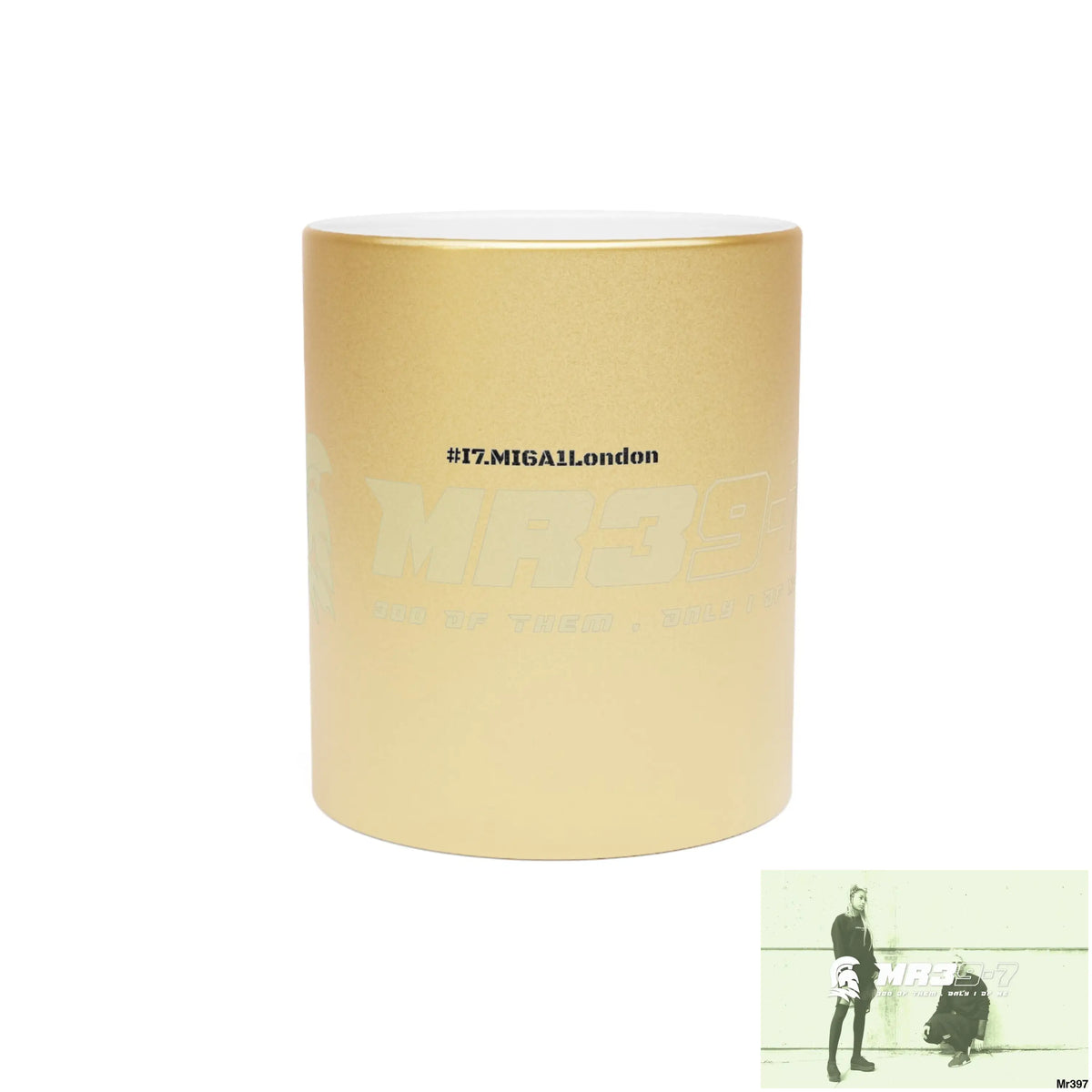 MR39-7 #I7.MI6A1London Edition Metallic Mug (Silver\Gold) 11oz / Gold Mug