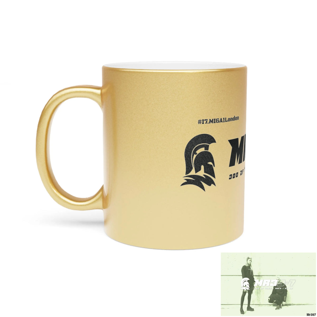 MR39-7 #I7.MI6A1London Edition Metallic Mug (Silver\Gold) Mug