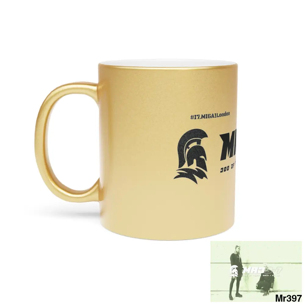 MR39-7 #I7.MI6A1London Edition Metallic Mug (Silver\Gold) Mug