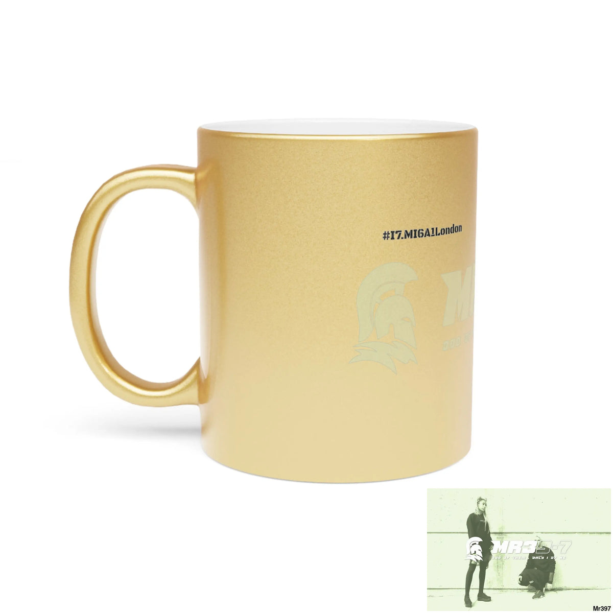 MR39-7 #I7.MI6A1London Edition Metallic Mug (Silver\Gold) Mug