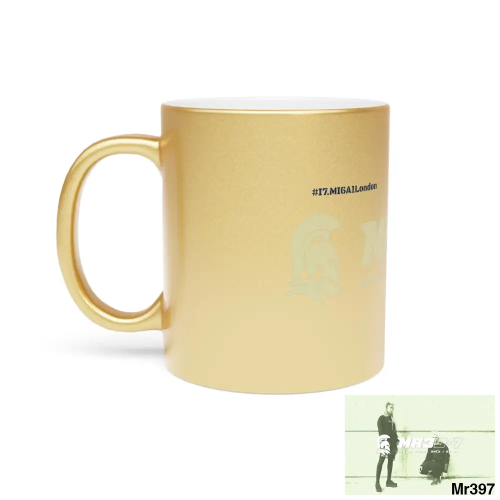 MR39-7 #I7.MI6A1London Edition Metallic Mug (Silver\Gold) Mug